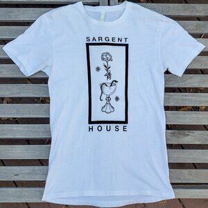 Sargent House music recording label band tshirt white tattoo rose chalice snake